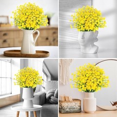 Versatile 24 Count Silk & Plastic Flowers – Durable Decor for All Occasions