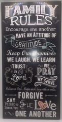 Family Rules Sign