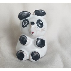 White bear Ceramic figurines Animal lover Fairy Garden Miniatures Dioramas