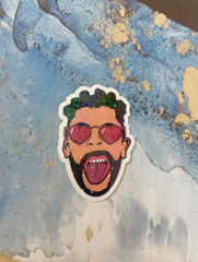 Bad Bunny Sticker I Gloss or Holographic Laminate l Waterproof Decal