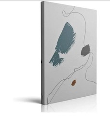 Minimalist Boho Abstract Canvas Wall Art Pop Bohemian Modern Decor Poster(16×24)