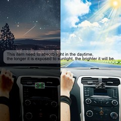 Mini Quartz Analog Watch Stick-On Clock Luminous Watch For Car Motorcycle Home