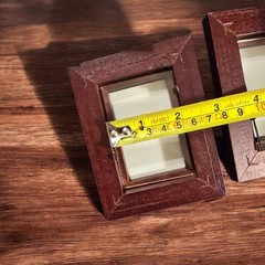 Mini Wooden Frames (2) Inches with Easel Back