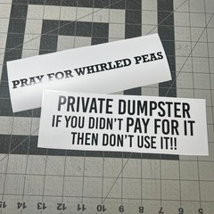 Order your own Custom Bumper Sticker – Say Anything You Want! – Black and White