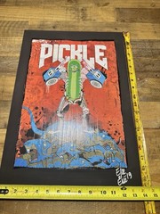 Pickle Rick handmade limited-edition custom pop-culture art