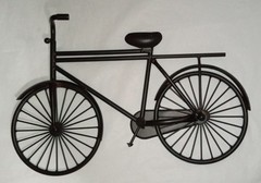 BICYCLE Metal Wall Art 18″ long 12” tall Home Decor Brown 2+ Pounds – Unbranded