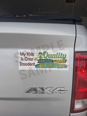 Quality Learing Center Bumper Sticker – My Kid Is an Honor Student
