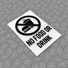 Sign | No Food or Drink