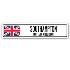 SOUTHAMPTON UNITED KINGDOM Street Sign British Britons Brits flag city gift
