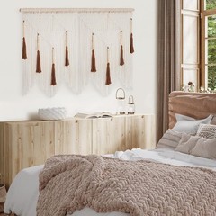 Versatile Macrame Wall Art – Customize with Elegant or Warm Tassels, 2×2 Inches