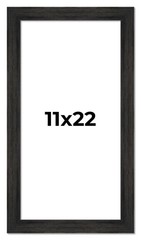 11×22 Frame Black Barnwood Picture Frame Photo Frame UV Acrylic, Acid Free