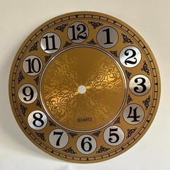 7 In Diameters 180mm Vintage Aluminium Metal Wall Clock for DIAL Face Arabic