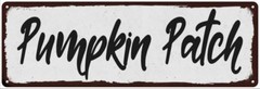 Pumpkin Patch Black on White Shabby Chic Metal Sign Room Decor 106180049051