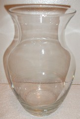 CLEAR GLASS SMOOTH FINISH 8″ TALL BOUQUET FLOWER VASE