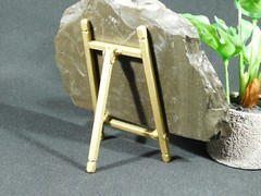 Easel Display Stand Medium Size Metal Folding Brass Color