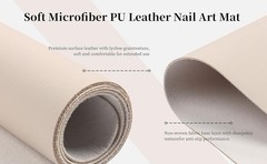 MAT ONLY) Nail Art Table Mat, Foldable Nail Art Hand Rest Pad, Microfiber PU
