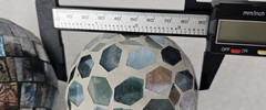 3 Decorative Mosaic Balls Spears Orbs Centerpiece Decor 3.5″ To 4″