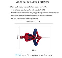 Spider Man Hanging Wall Sticker Superhero Vinyl Decal for Kids Room Decor Home