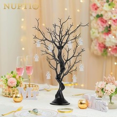 Nuptio Black Artificial Easter Tree – 22.8in Tall Christmas Ornament Display …
