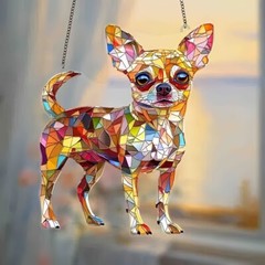 1 Piece Chihuahua Light Catcher Dog Decoration Pet Lover Gift