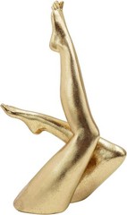 Gold Legs Statue Resin Abstract Yoga Woman Sculpture Modern Home Decor Art