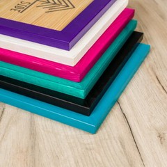 Rustic Wooden Picture Frames – Natural Solid Eco Wood – Wall/ Tabletop – Walnut