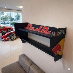Red Bull Racing Spoiler Shelf – Two Tier Formula Inspired Wall Display