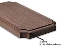 2:3 ratio blank Premium Walnut wooden plaque (Unfinished), Flush Mounted