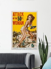 Attack of the 50 Foot Woman Movie Poster Print 12×18 24×36 Art theater