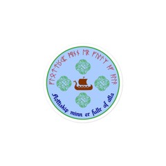 «Hovercraft…Eels» Norse Sticker Viking Runic Monty Python Futhark Linguistics