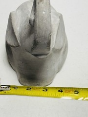 Ceramic Elephant Gray Distressed Three Hands Corp 8” See Pictures For Details