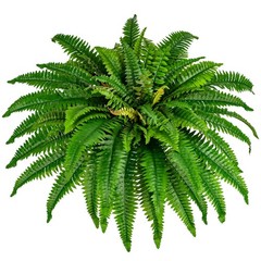 Large Artificial 42 in Boston Fern Bush, Fake Plants for Planter