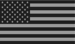 Sticker dark tint American flag subdued Made in USA Smartphone Decal