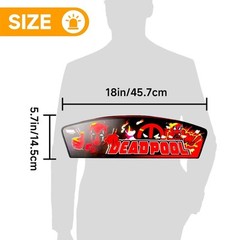 Deadpool Pinball LED Lightbox Deadpool Pinball Topper for Home Game Decoration