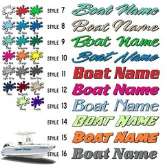 Boat Name Decal 8×48″ / Custom Hull Graphic / Premium Marine Vinyl Lettering 2CL