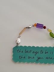 DEPART 56 SANDRA MAGSAMEN THE BEST AGE TO BE IS THE ONE YOU ARE WALL PLAQUE 2005