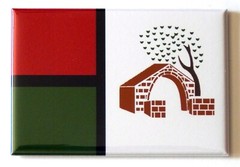 Flag of Nazareth Israel FRIDGE MAGNET