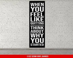 Motivational Gym Banner – Inspirational Weightlifting Wall Art