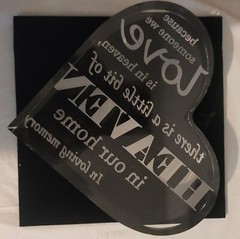 In Loving Memory Memorial Heart Plaque – Sympathy Gift Remembrance Keepsake