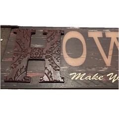 Western Theme Rustic Look «HOWDY» Wooden 24” X 7″ Hanging Plaque Country Core