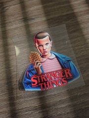 Eleven Waffle Stranger Things UV DTF Dcal Sticker Raised Waterproof USA