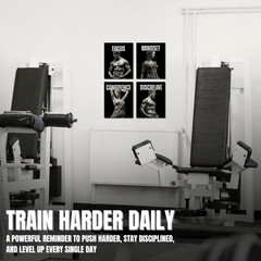 Discipline Focus Mindset Confidence Gym Wall Poster Art Print Home Decor Workout
