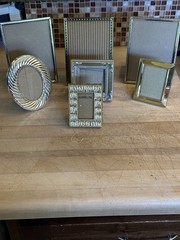 Lot Of 7 Photo Frames Various Sizes 7×5 Through 3×2