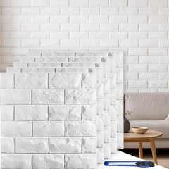 Printable 3D Faux Brick Panels – Waterproof Peel & Stick Decor for Any Room