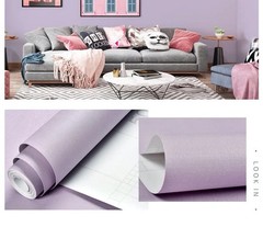 Macaron Thick Self-adhesive Wallpaper Solid Color Vinyl PVC Sticker Waterproof