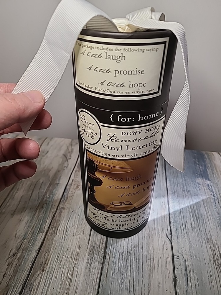 DCWV Home Removable Vinyl Wall Lettering NOB «A little laugh A little promise ..