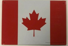 Canadian Flag Metal Tin Sign Bar Mancave Garage Canada Wall Plaque Pub Mapleleaf