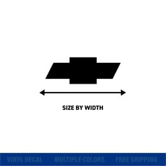Chevrolet Bowtie Vinyl Decal Sticker – Car Truck Window Emblem | Multiple Colors