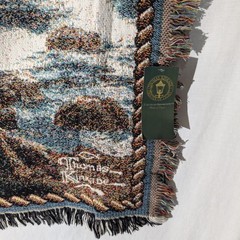 Thomas Kinkade Lighthouse Tapestry Throw Blanket, 66×45”, A Light in the Storm