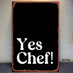 Vintage Metal Wall Decor – Black White Kitchen Art 20.32X30.48cm
